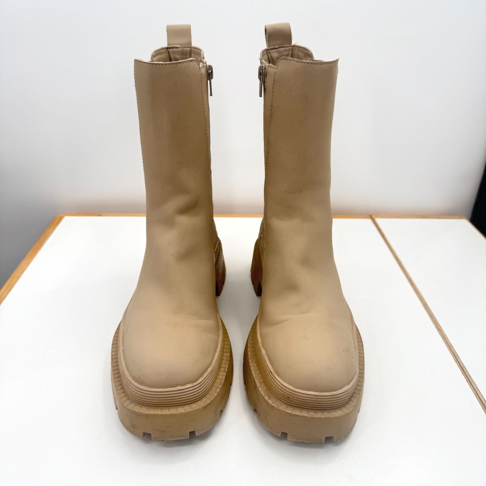 Zara Tan Ankle Boots